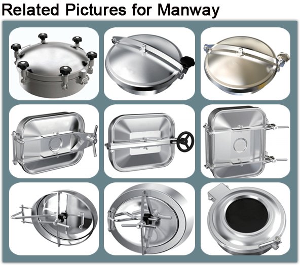 Круглая крышка люка высокого давления в резервуаре Dn600 для открывания наружу