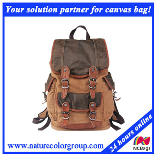 Fashion Leisure Canvas Backpack for Students and Laptop