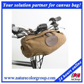 Fashion Leisure Mens Casual Waxed Canvas Bike Bag