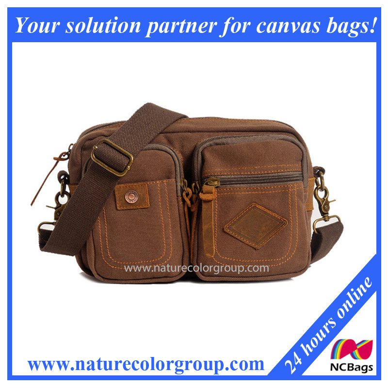 Outdoor Multifunctional Sport Camouflage Canvas Messenger Bag (MSB-035)