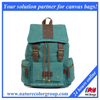 Unisex Vintage Drawstring Leather Canvas School Bag Backpack (SBB-039/SBB-021)