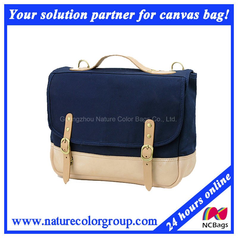 Leisure Casual Canvas Messenger Bag for Campus and Shopping
