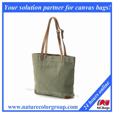 Leisure Cotton Canvas Ladies Handbag