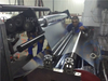 Aluminum foil - woven fabric extrusion laminating machine for fireproof materials