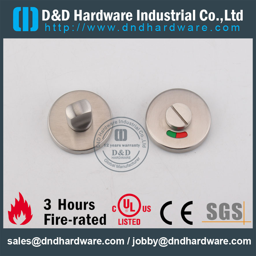 D & D Hardware-aço inoxidável 304 polegar da porta giro com indicador DDIK004