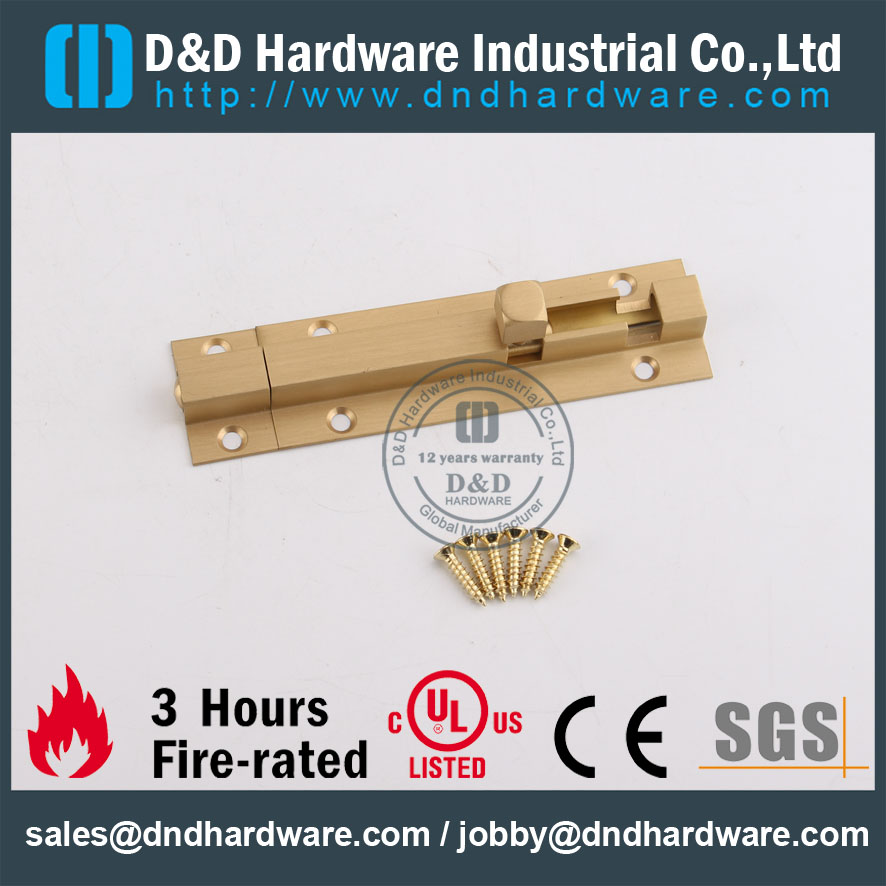 D & D Hardware-Atacado Porta de encaixe Latão Parafuso DDDB016