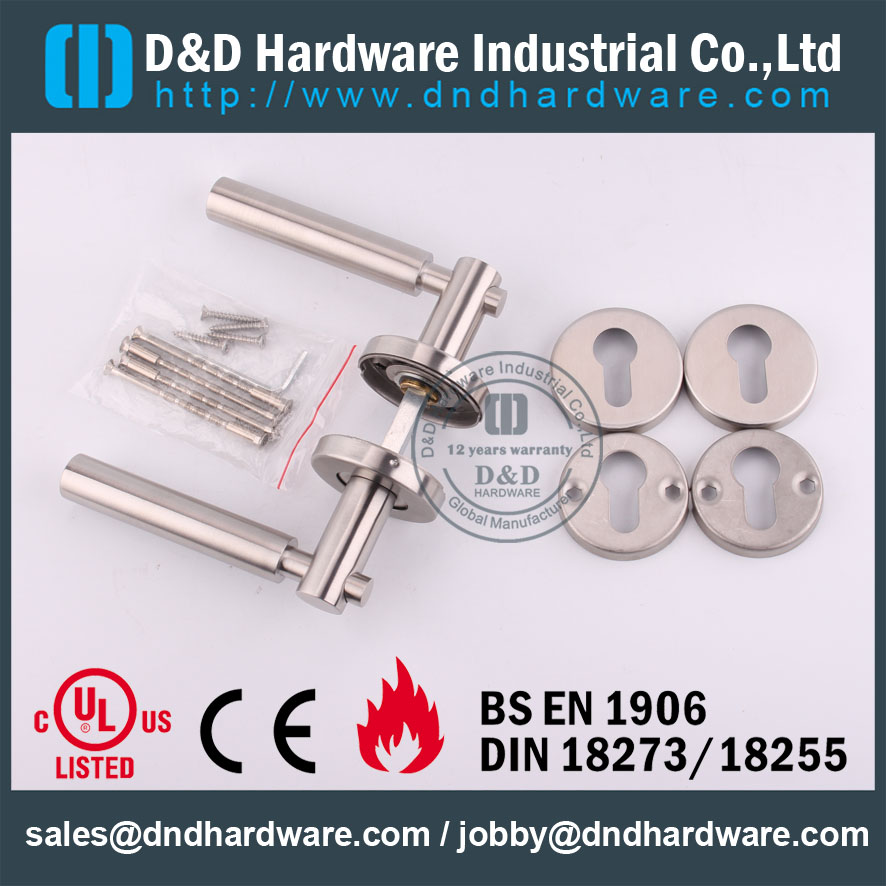 D & D Hardware-Padrão UL Porta SSS Alavanca Sólida DDSH034