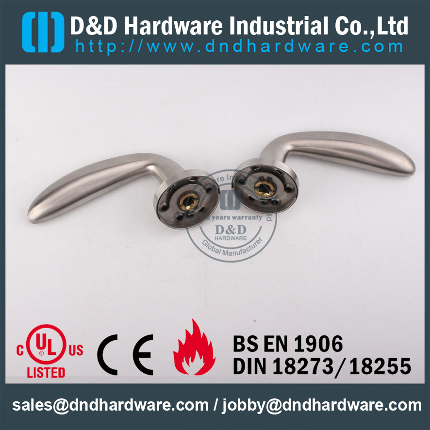 D & D Hardware-porta de madeira SSS alavanca Sólida alavanca DDSH019