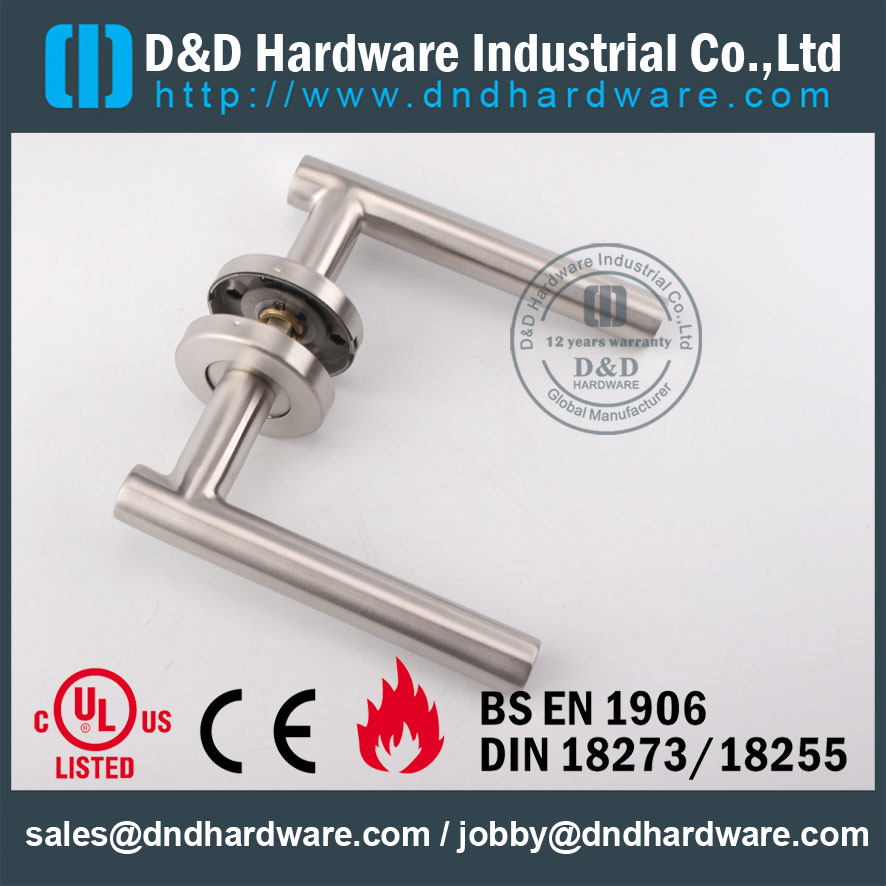 D & D Hardware-Design decorativo Puxador do tubo da porta DDTH009