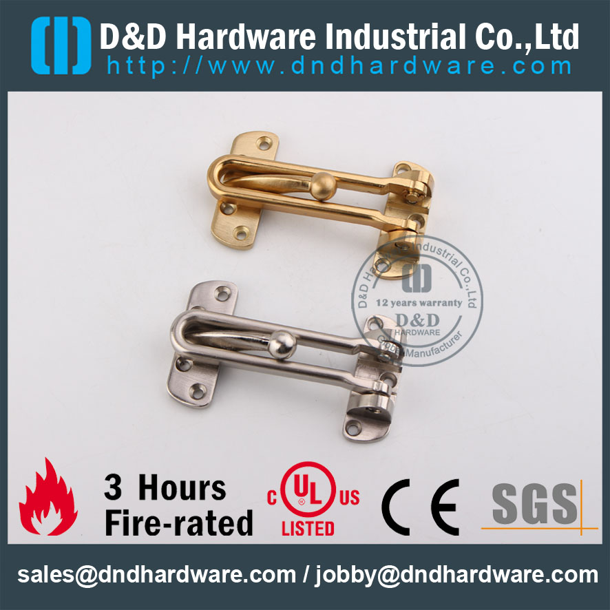 D & D Hardware-CE Certificado Fire Fire Door Detentor DDDG001