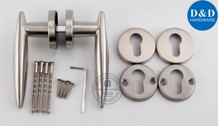 Aço inoxidável 316 sólido L alavanca de forma Handle-D & D Hardware