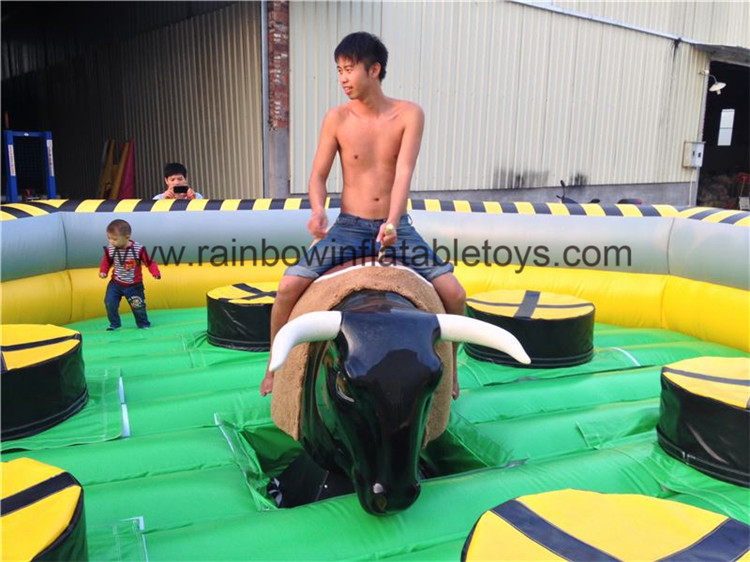 RB9124-1 (dia6.4m) Inflatable Mechanical Bull Sport Game For Sale 