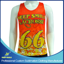 Custom Sublimation Boy's Lacrosse Reversible Pinny with polyester big hole mesh fabric