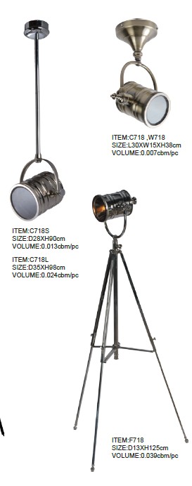 Новый дизайн металлический декоративный напольный светильник (F718)