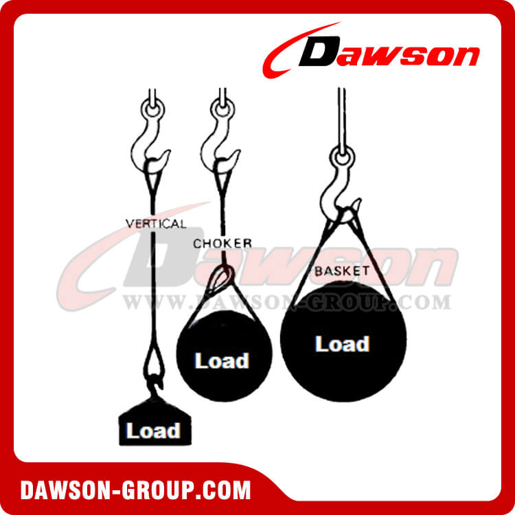 WS72TTD Flemish Eye Splice Wire Rope Slings, wire rope cable lifting