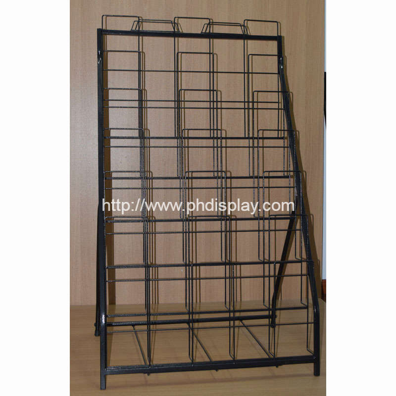 6 layers metal foldable door mats display stand (PHY3020)