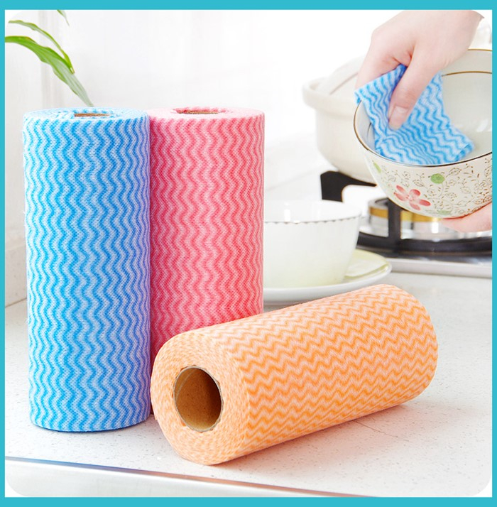 home use nonwoven fabric cleaning cloth in roll