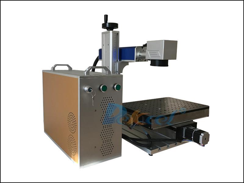 Máquina móvil de la marca del grabado del laser de la fibra del vector