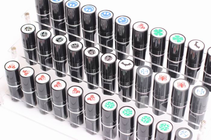 Round plastic Golf Ball Stamps Dia.11mm 