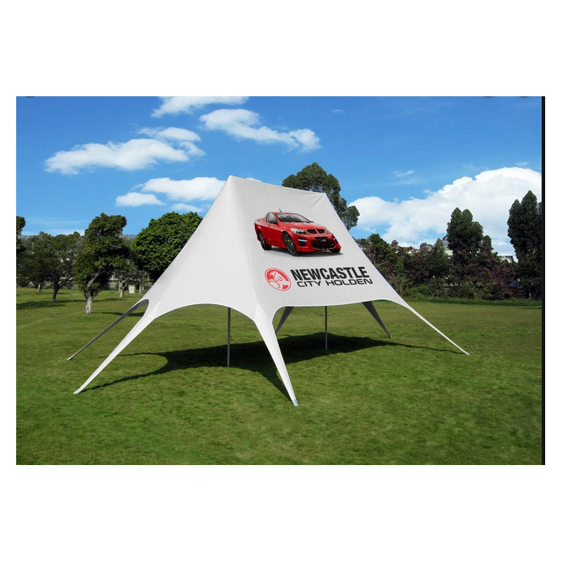 Customizable 10M*14M*5M Fire Retardant Oxford Customized Star Tent Star Display Tent Star & Spider Tent