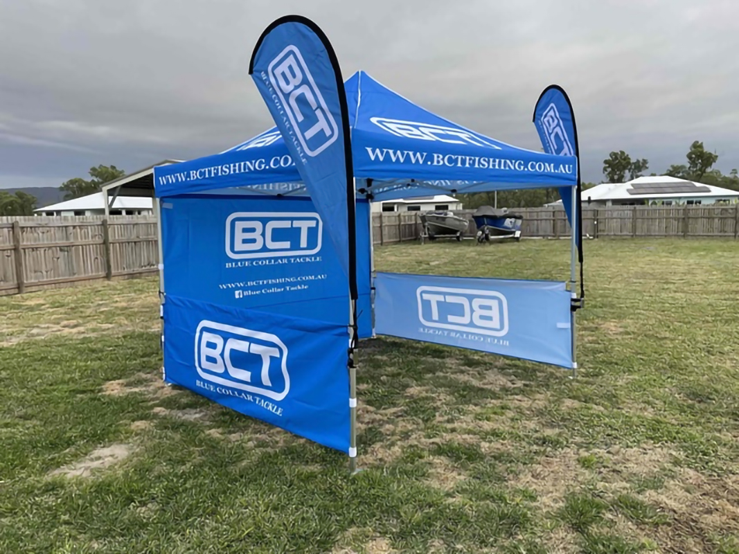 Custom-made Aluminum Folding Pop-up Tent Awning with Full-color Printing for Events and Promotions