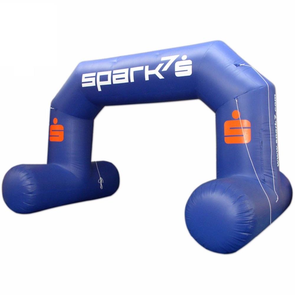 Boost Your Brand with Promotional Custom Finish Line Balloon Inflatable Entrance Arch Featuring Your Logo