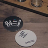 Custom Restaurant Round Absorbent Paper Bar