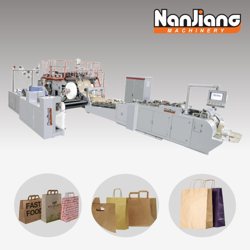 WFD-430 أكياس الورق الأوتوماتيكية بالكامل ذات المقبض الملتوي والمسطح