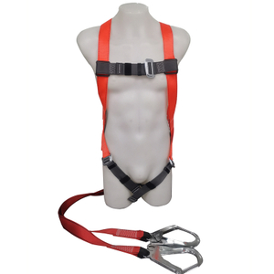 CE EN 361 Anti Falling Full Body Safety Harness Shock Absorber Lanyard Safety Belt