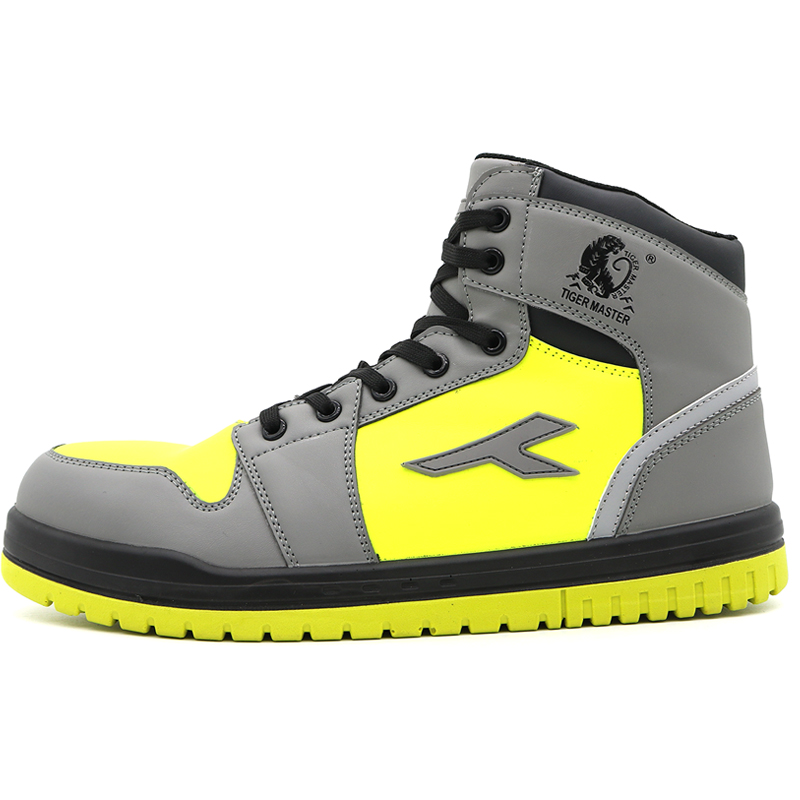Mid Cut Anti Slip Light Weight Safety Shoes Sports Composite Toe
