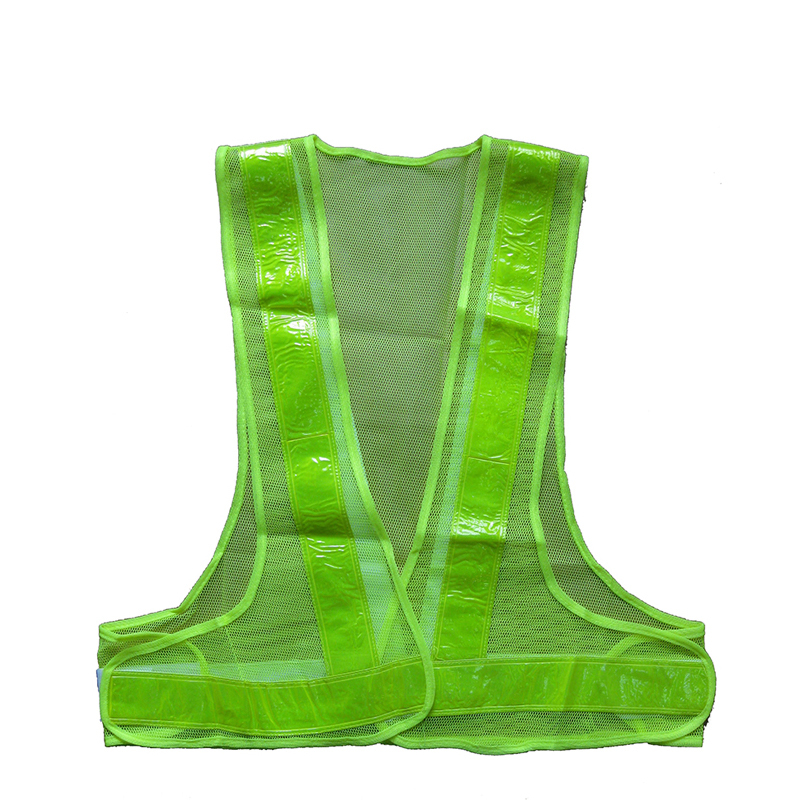 Green Mesh Fabric High Visibility Reflective Safety Vest - Buy safety ...