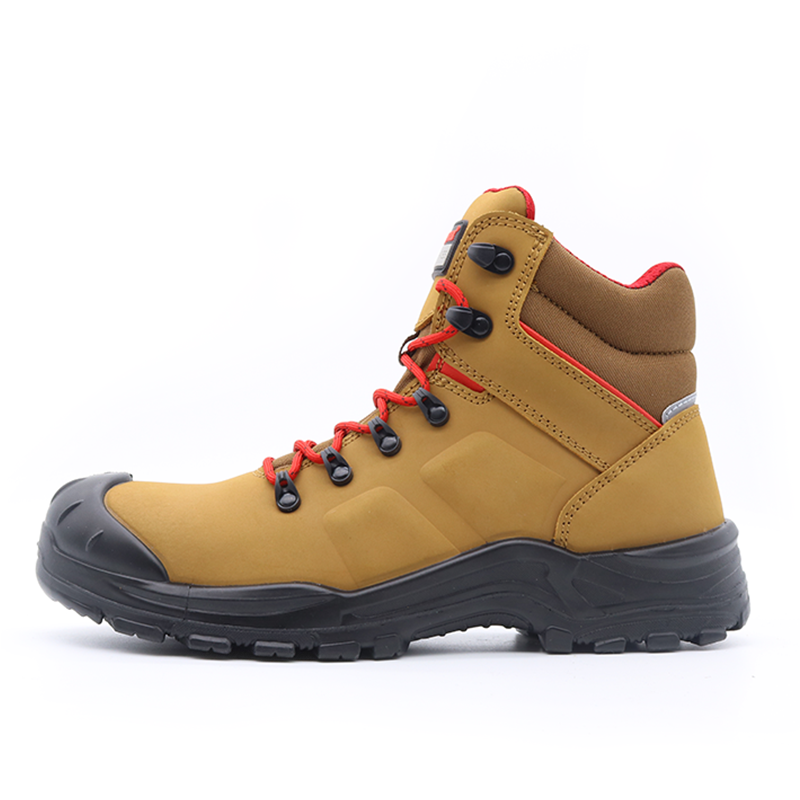 Oil Slip Resistant Pu Sole Composite Toe Safety Boots for Men