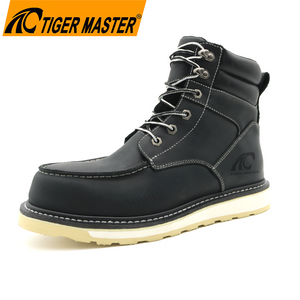 6 Inch Non Slip Waterproof Steel Toe Goodyear Safety Shoes for Men