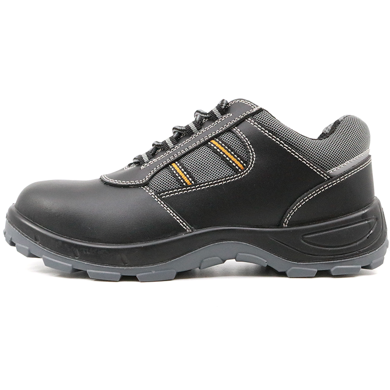 Black Steel Toe Construction Safety Shoes for Men