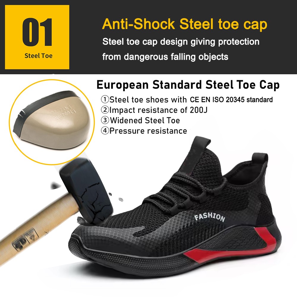 Steel Toe Fashion Sport Safety Shoes Men
