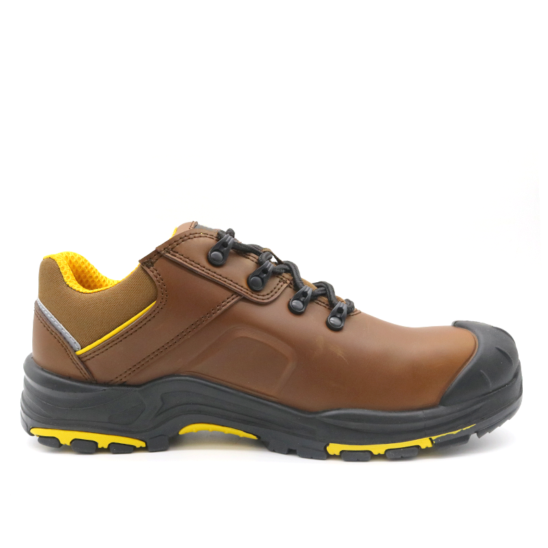 Brown S3 CI HRO WR safety shoes with composite toe