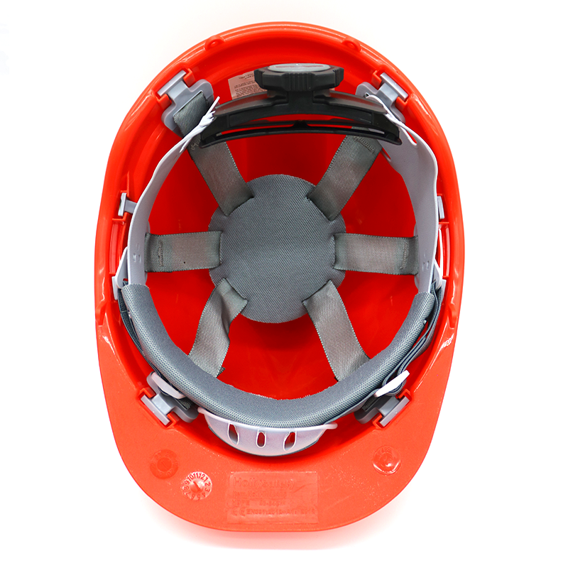 ANSI And CE Verified Red ABS Shell Safety Helmet for Construction