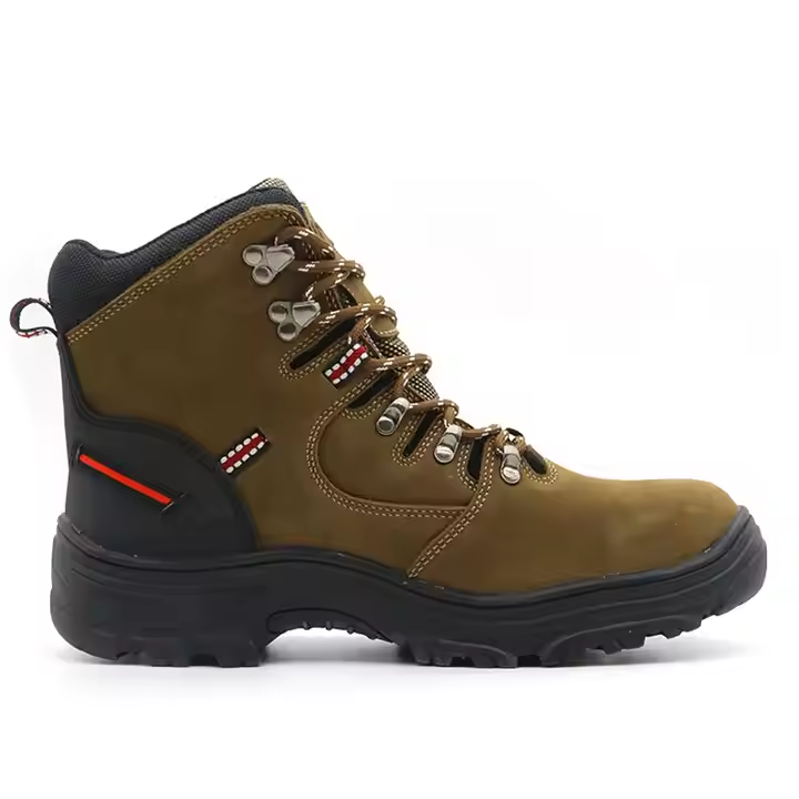 Genuine Leather Oil Industry Safety Boots with Steel Toe