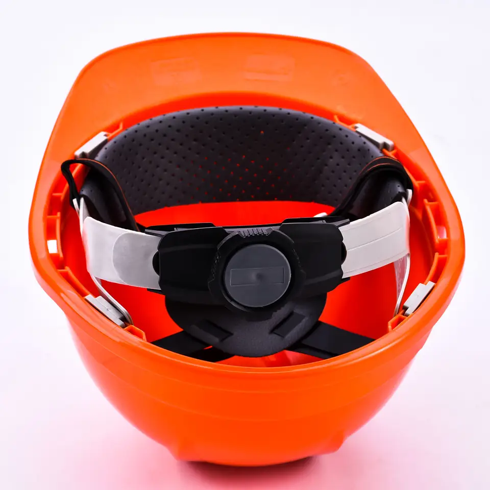 CE EN397 Red ABS Shell V Guard Construction Safety Helmet