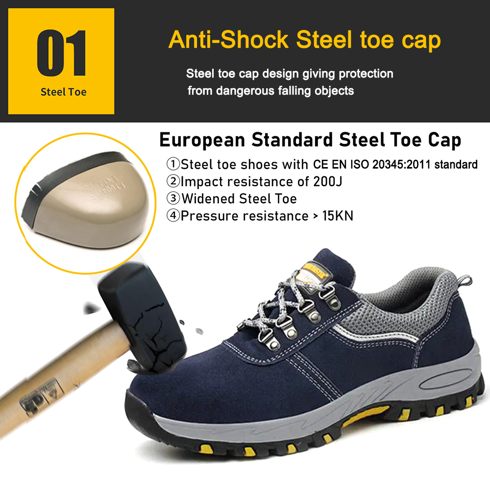 Anti-slip Rubber Sole Cheap Price Work Safety Shoes with Steel Toe 