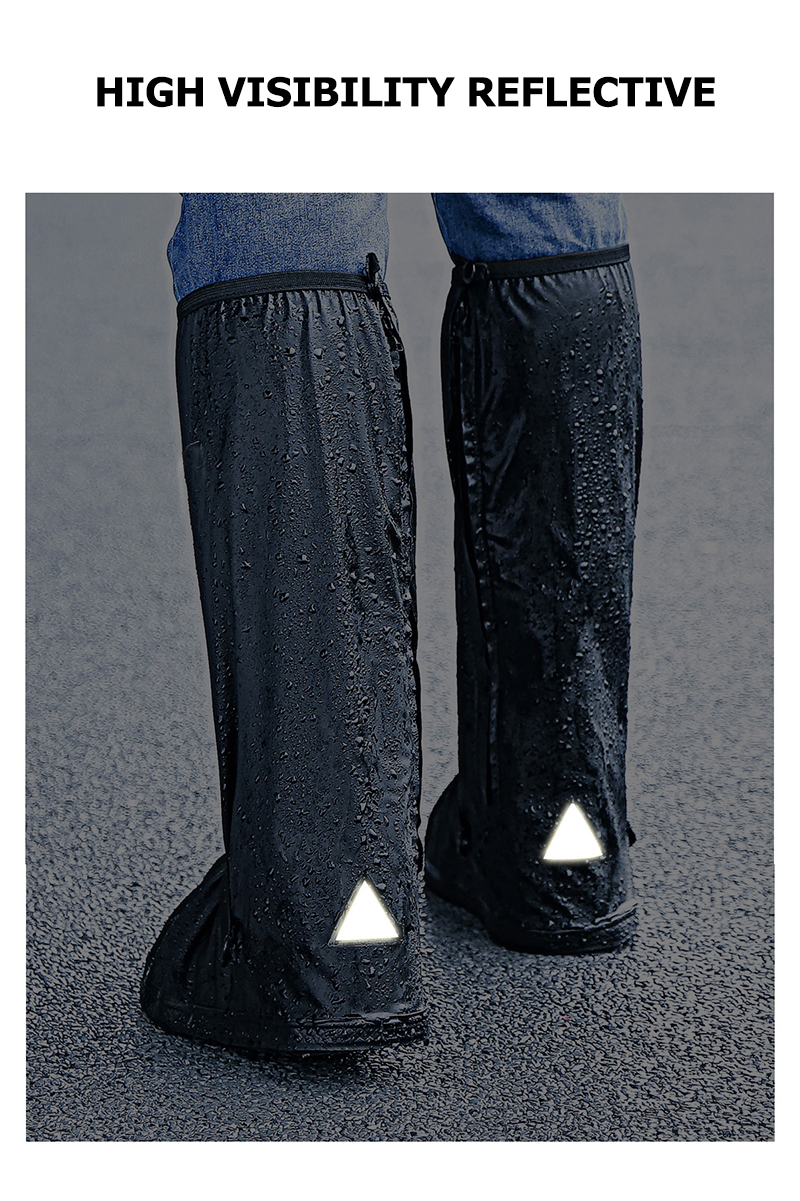 Knee High Waterproof Motorcycle PVC Rain Shoes Cover Unisex