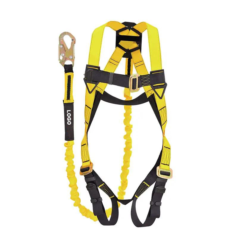 ANSI Custom Logo Full Body Safety Harness with Shock Absorber Lanyard