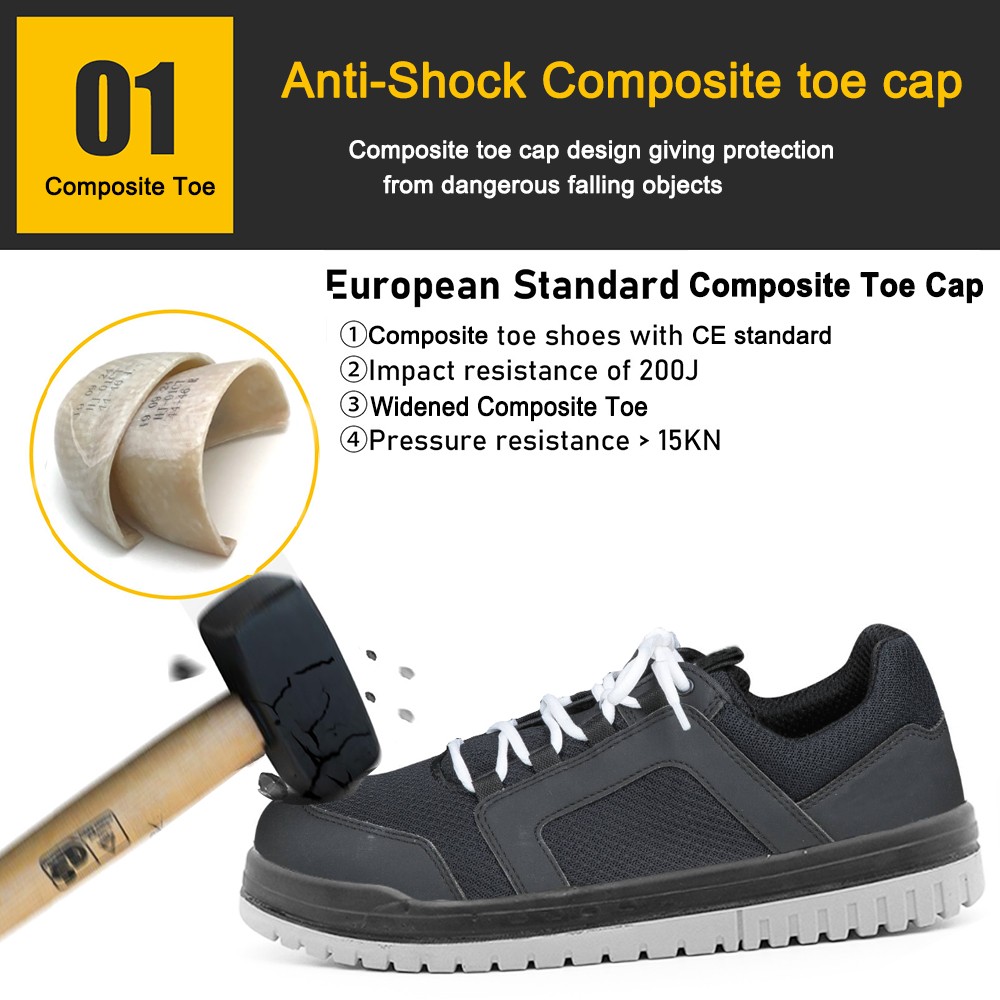 Non Metallic Work Safety Shoes with Composite Toe