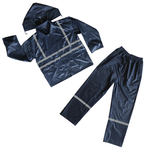 Waterproof Polyester Jacket Trousers Raincoat for Industrial