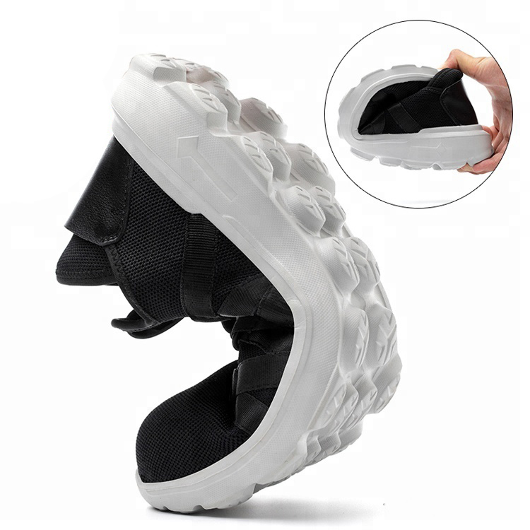 Lightweight Soft Comfort Sport Safety Shoes with Steel Toe