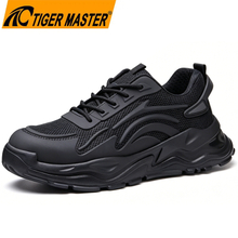 Non-slip Steel Toe Puncture Resistant Safety Shoes Black