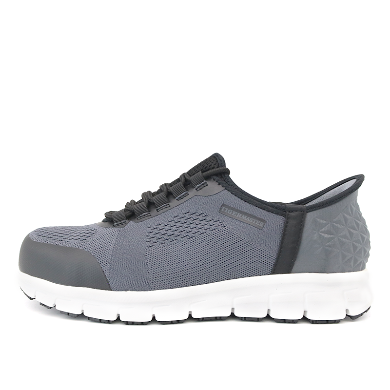 Slip-ins Anti-skid Sport Safety Shoes with Fiberglass Toe