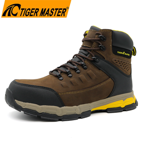Genuine Leather Fiberglass Toe Safety Shoes High Quality