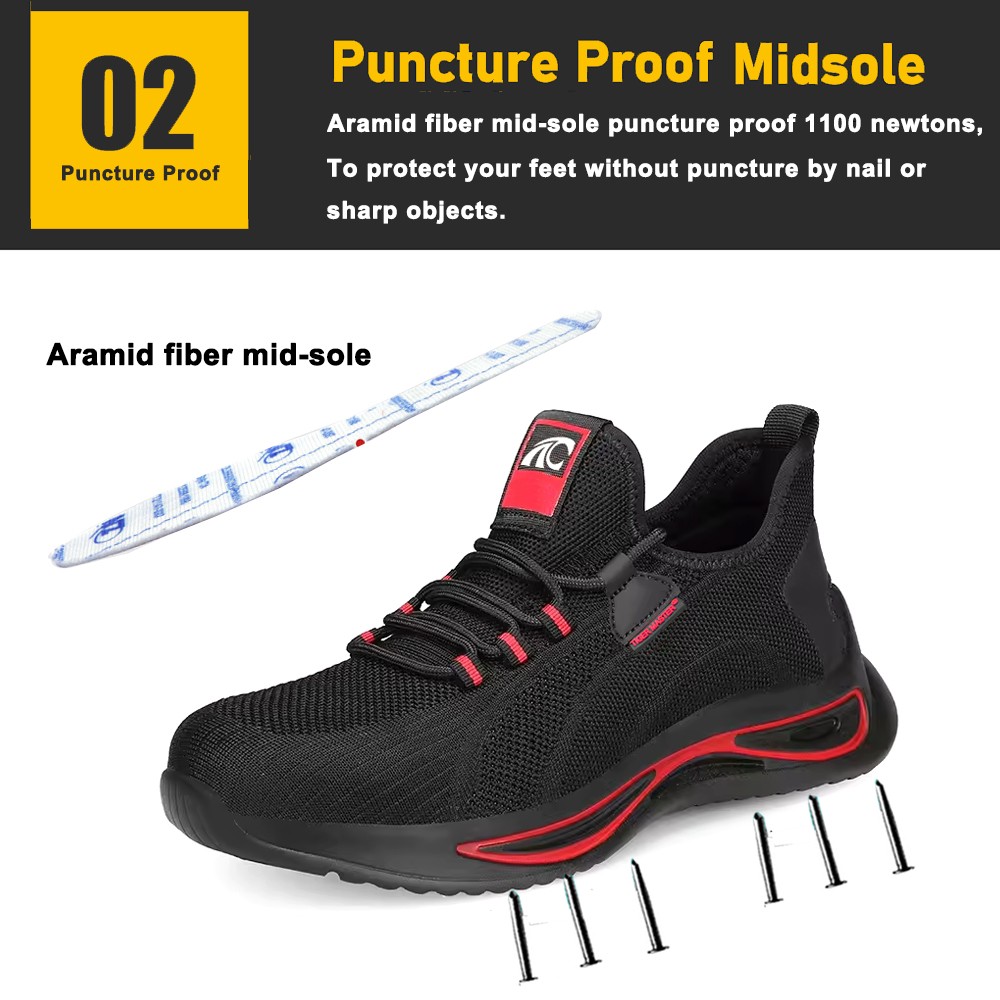 Anti-skid Steel Toe Warehouse Safety Shoes for Women