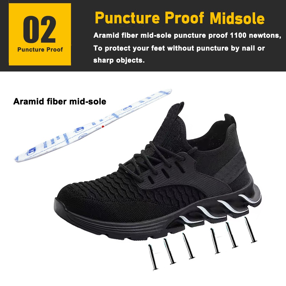 Steel Toe Comfortable Safety Shoes Sport for Warehouse